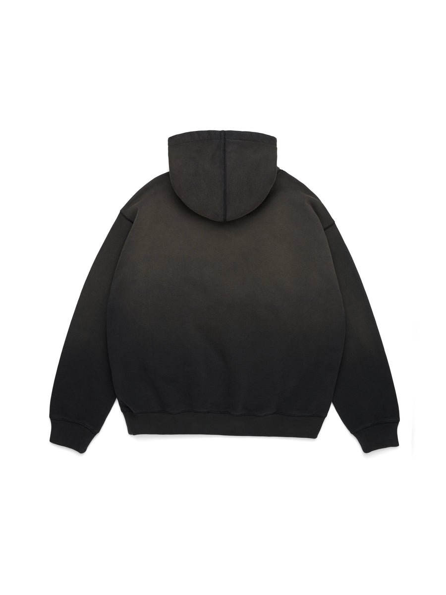 Peace Wreath Knockout Zip Hoodie Black – DENIM TEARS