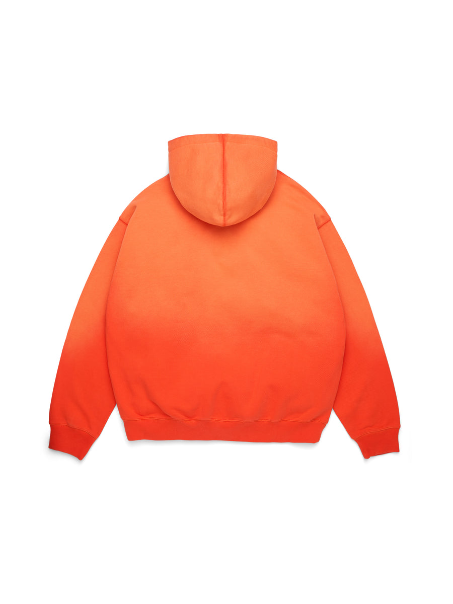 Peace Wreath Knockout Zip Hoodie Orange – DENIM TEARS