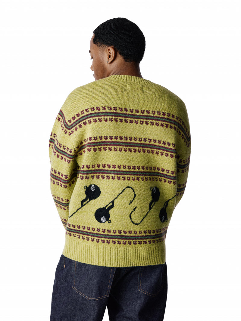 Stüssy Tears 8-Ball Lure Knit Sweater