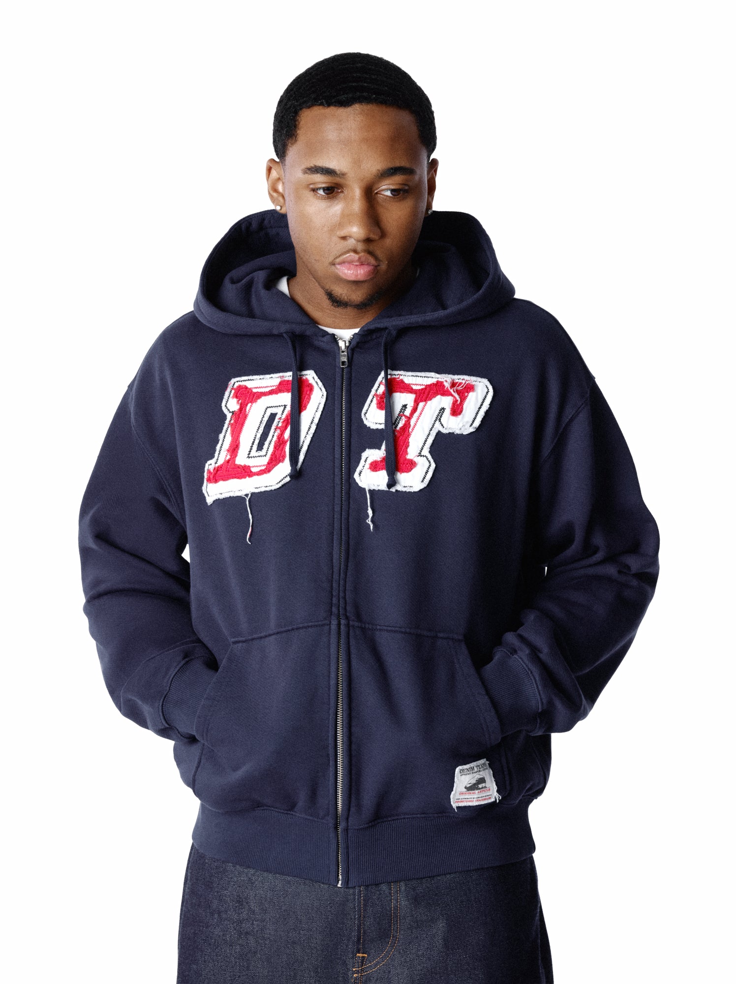 Mono Cotton Wreath Hoodie Black – DENIM TEARS