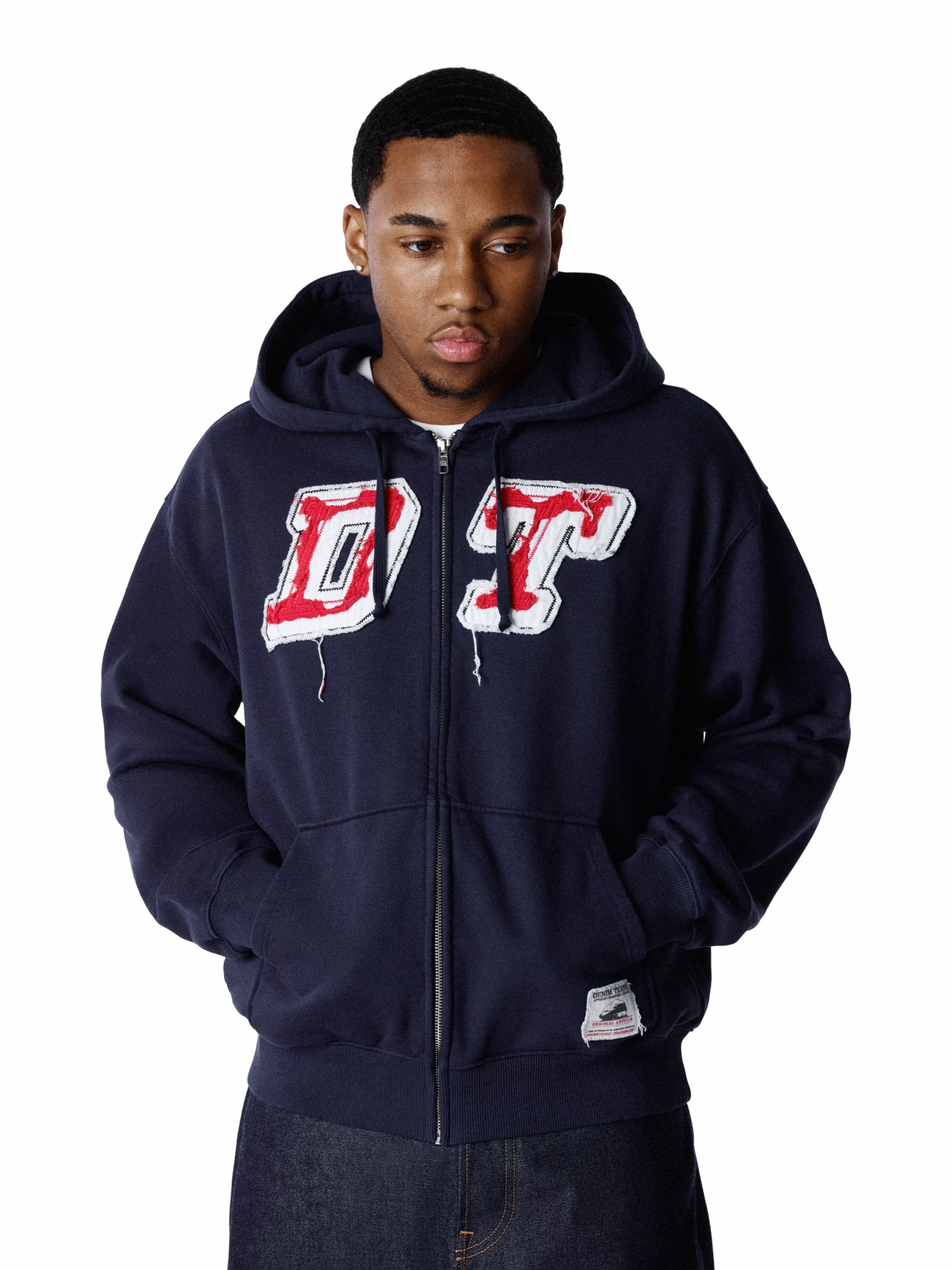 Cotton Wreath Hoodie Black – DENIM TEARS