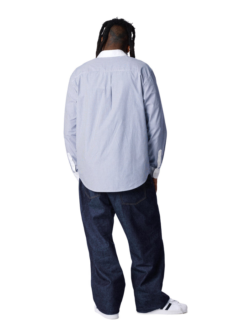 André Leon Talley Two-Tone Button-Up Shirt