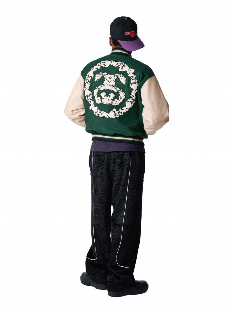Stüssy Tears Double S Wreath Varsity Jacket