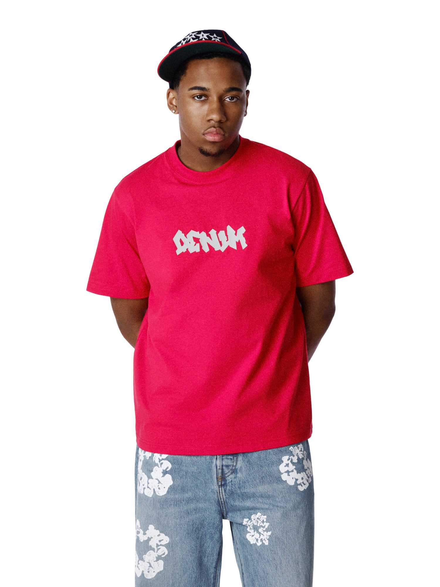 Handstyle Tee Red – DENIM TEARS