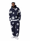 Cotton Wreath Hoodie Navy