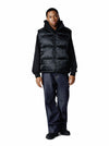 Jacquard Monogram Cotton Wreath Vest Black