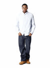 Peace Wreath Oxford Shirt Blue