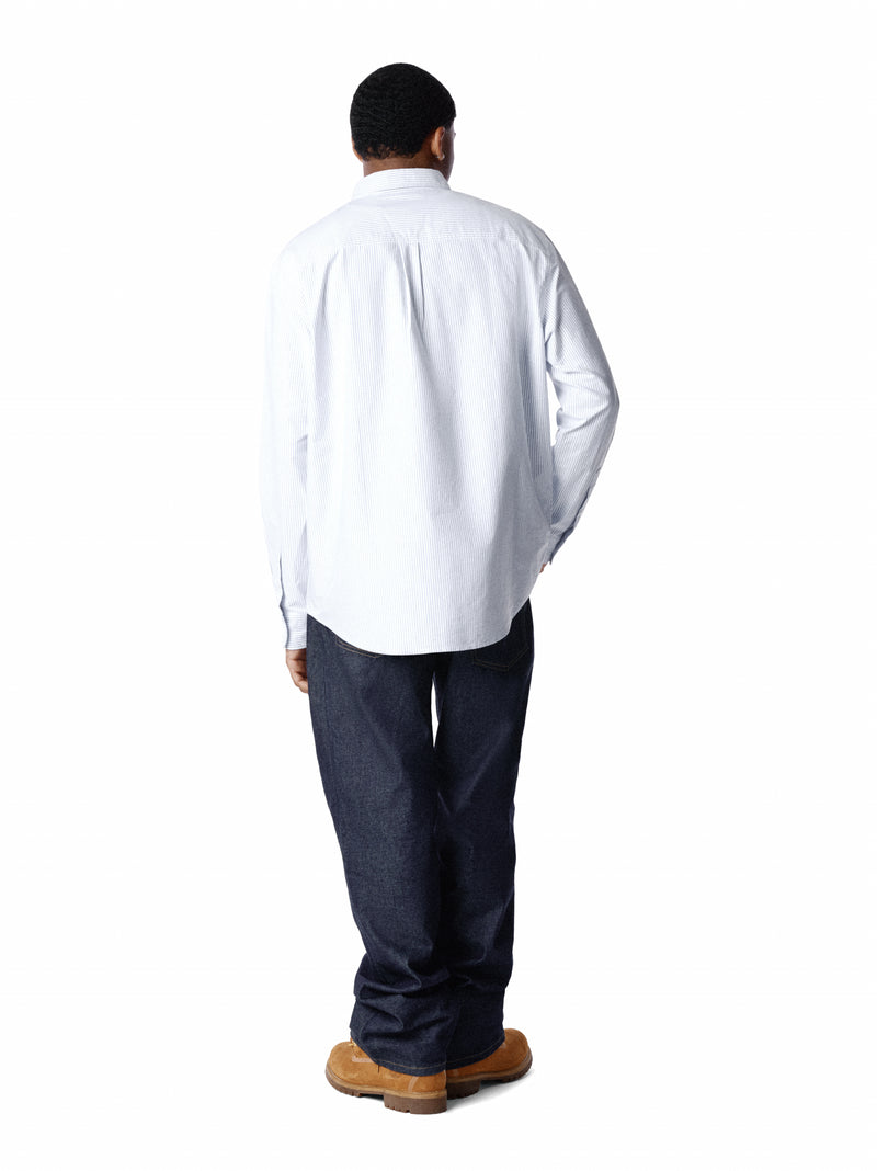 Peace Wreath Oxford Shirt Blue