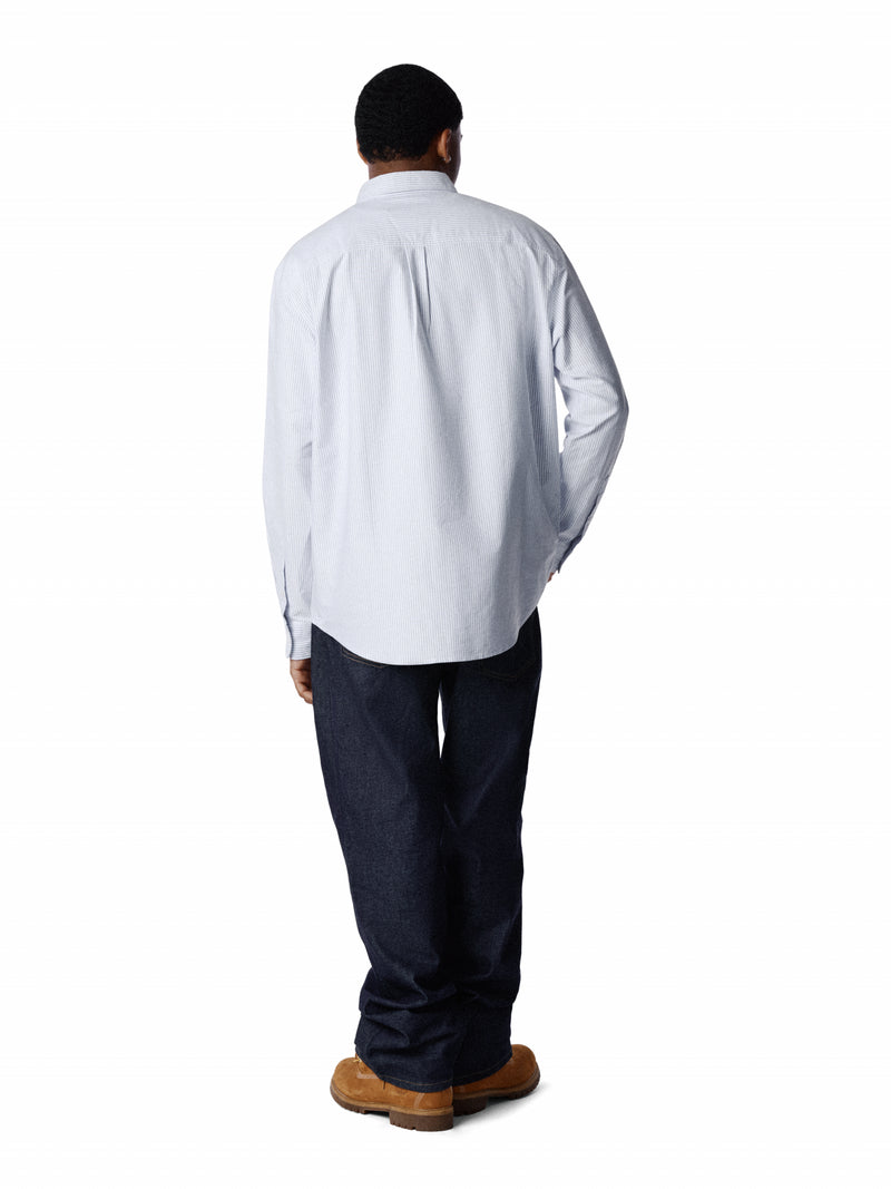 Peace Wreath Oxford Shirt Blue