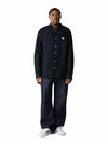 Peace Wreath Oxford Shirt Black