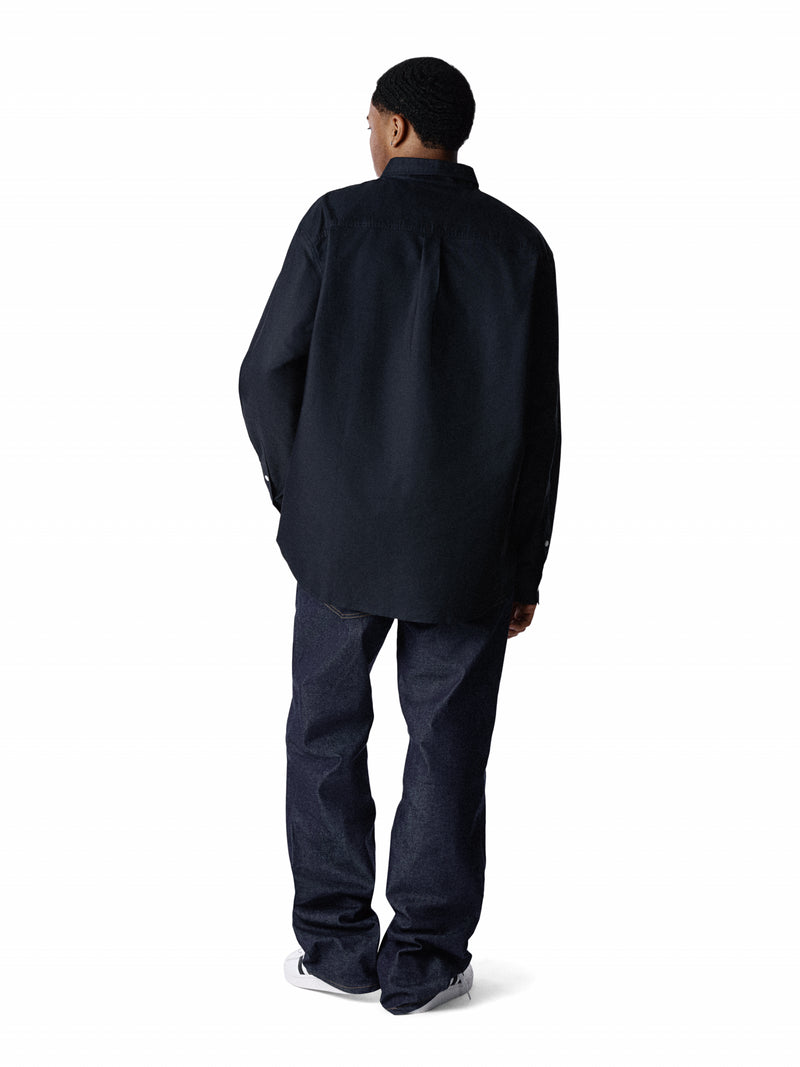Peace Wreath Oxford Shirt Black