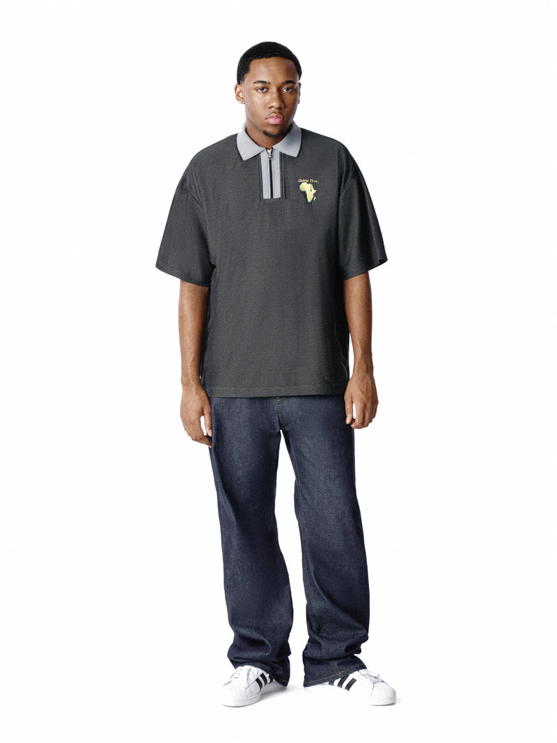 Masters Metallic Quarter-Zip Polo