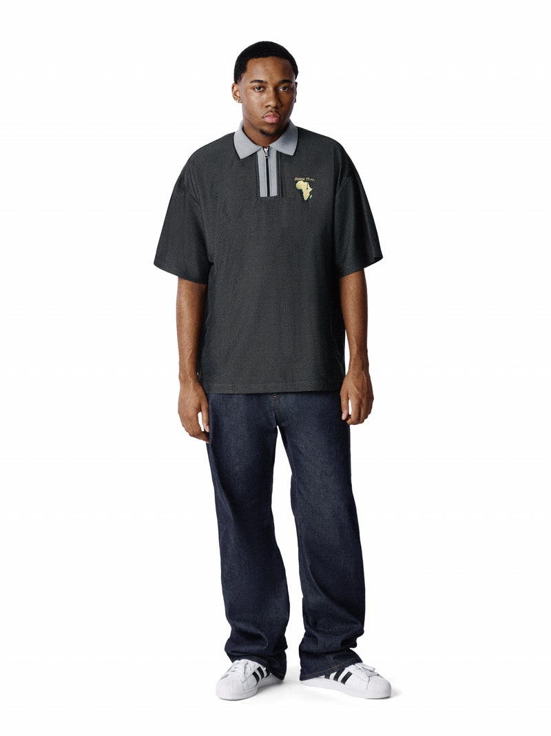 Masters Metallic Quarter-Zip Polo