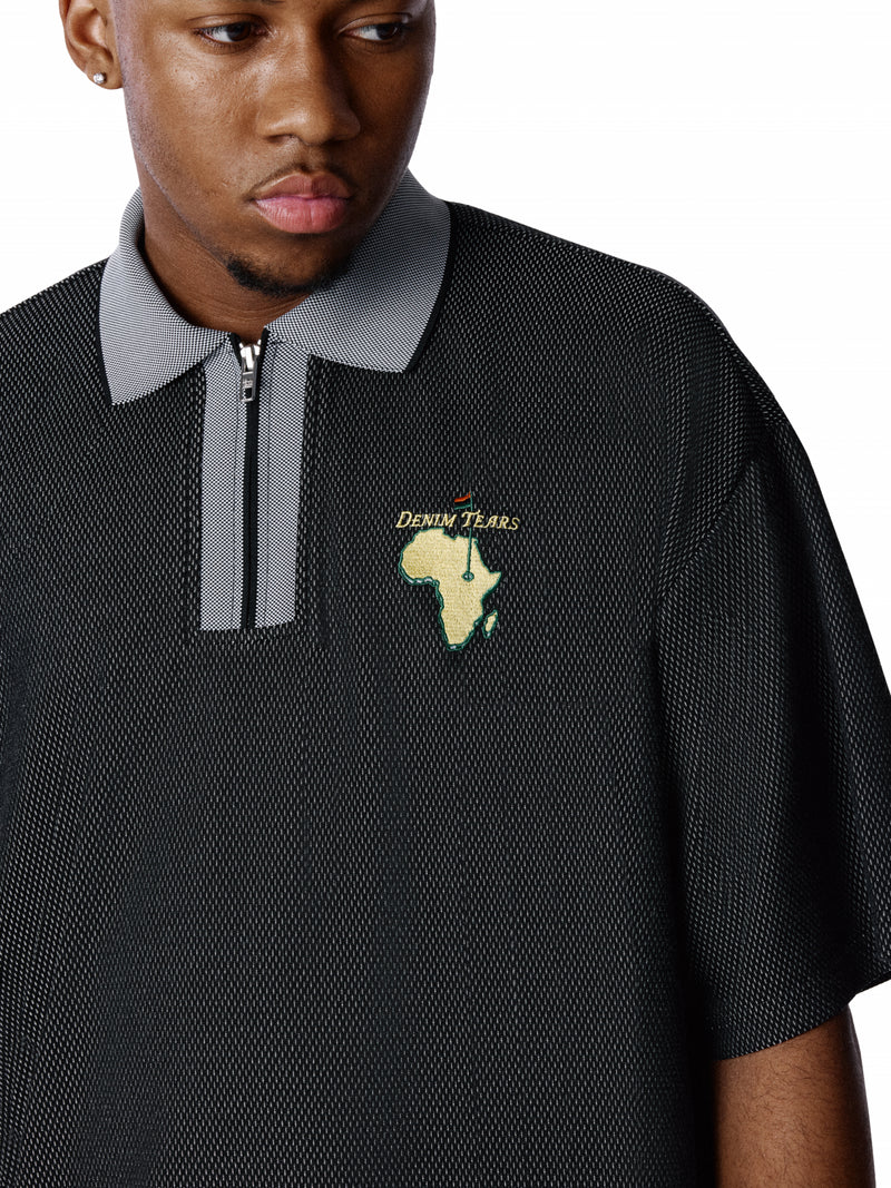Masters Metallic Quarter-Zip Polo