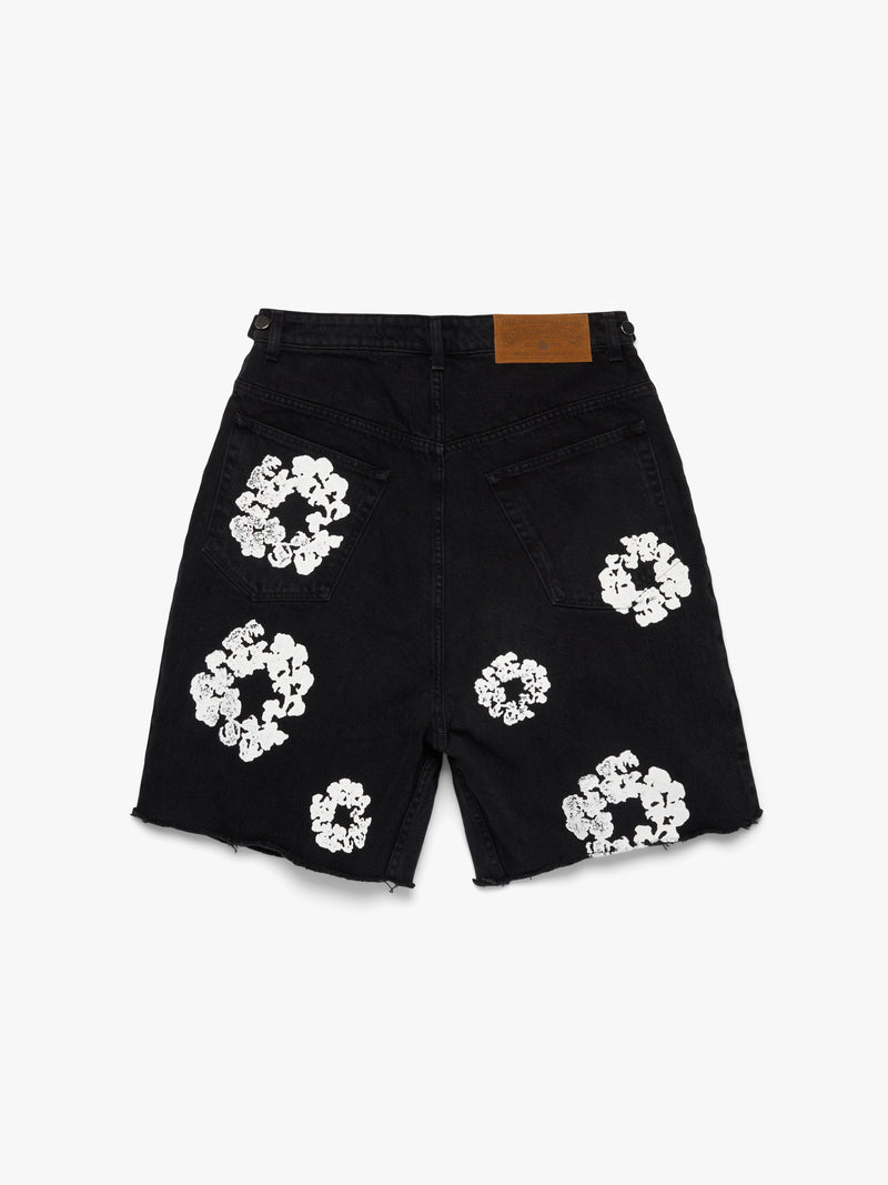 The Cotton Wreath Jean Short Black
