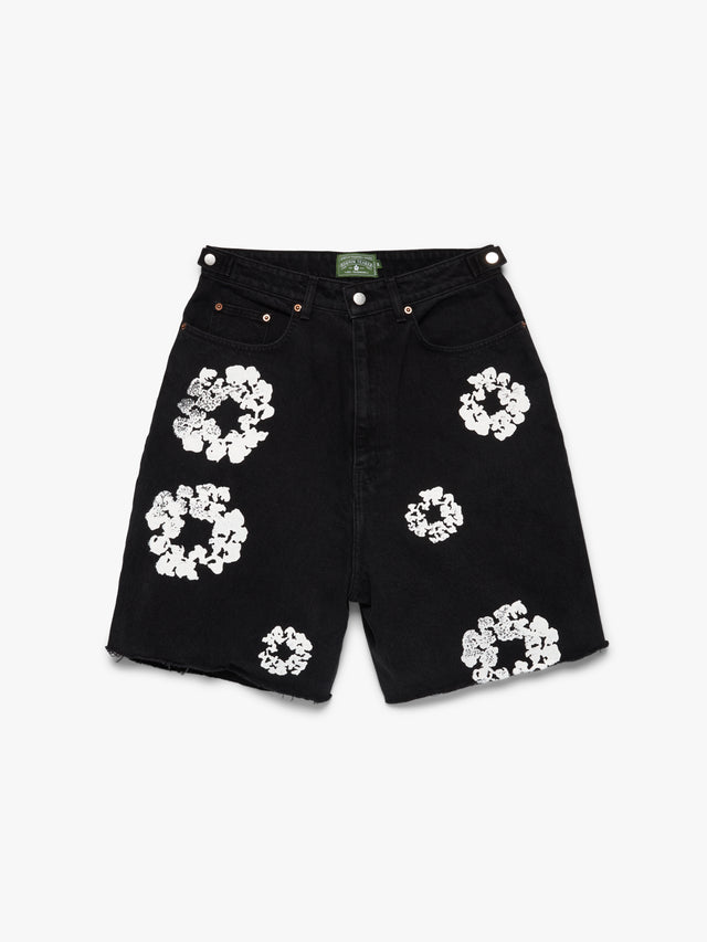 The Cotton Wreath Jean Short Black