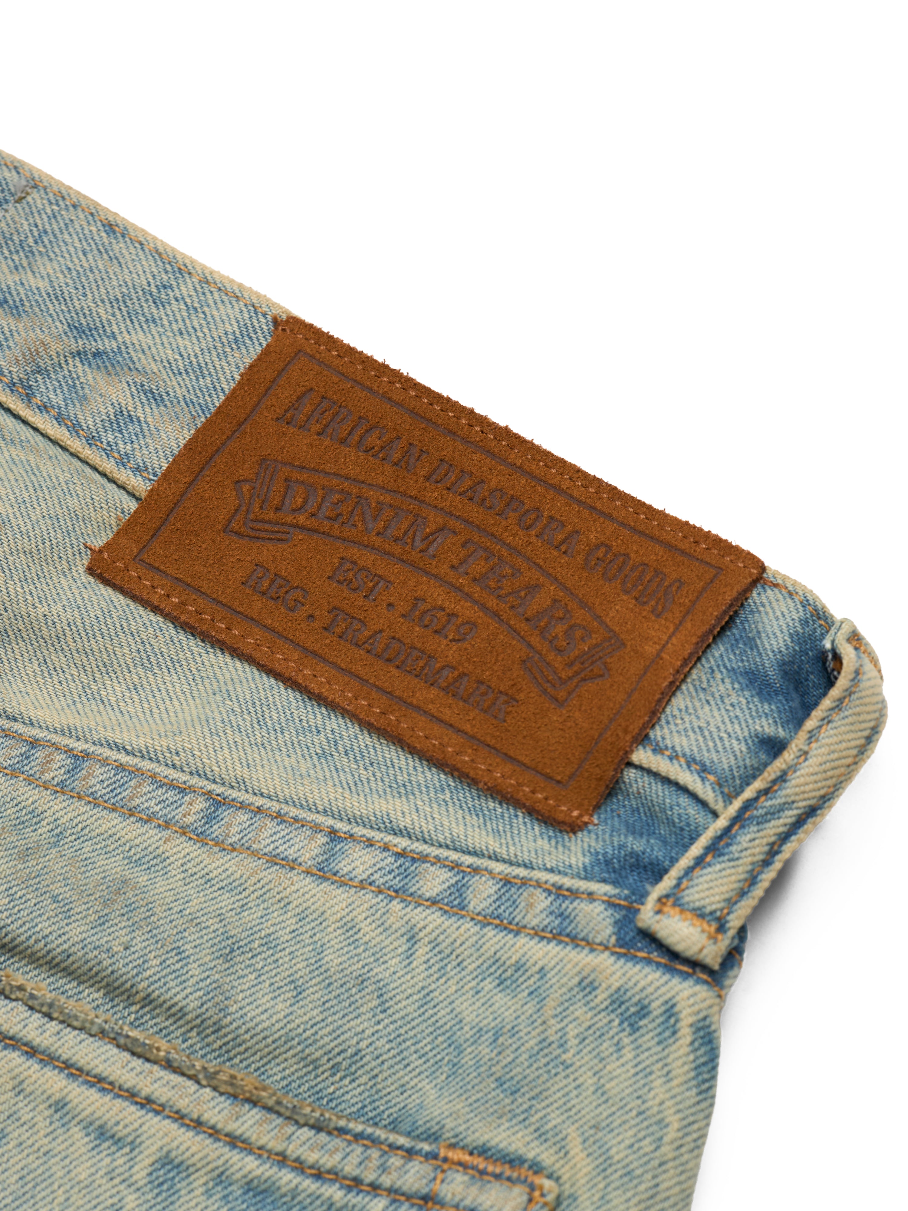 Straight Denim Pant Dirty Wash – DENIM TEARS