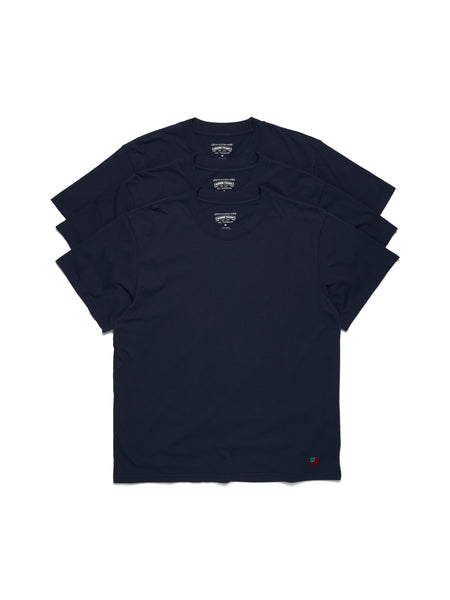 DT Flag 3-Pack Tee Navy – DENIM TEARS