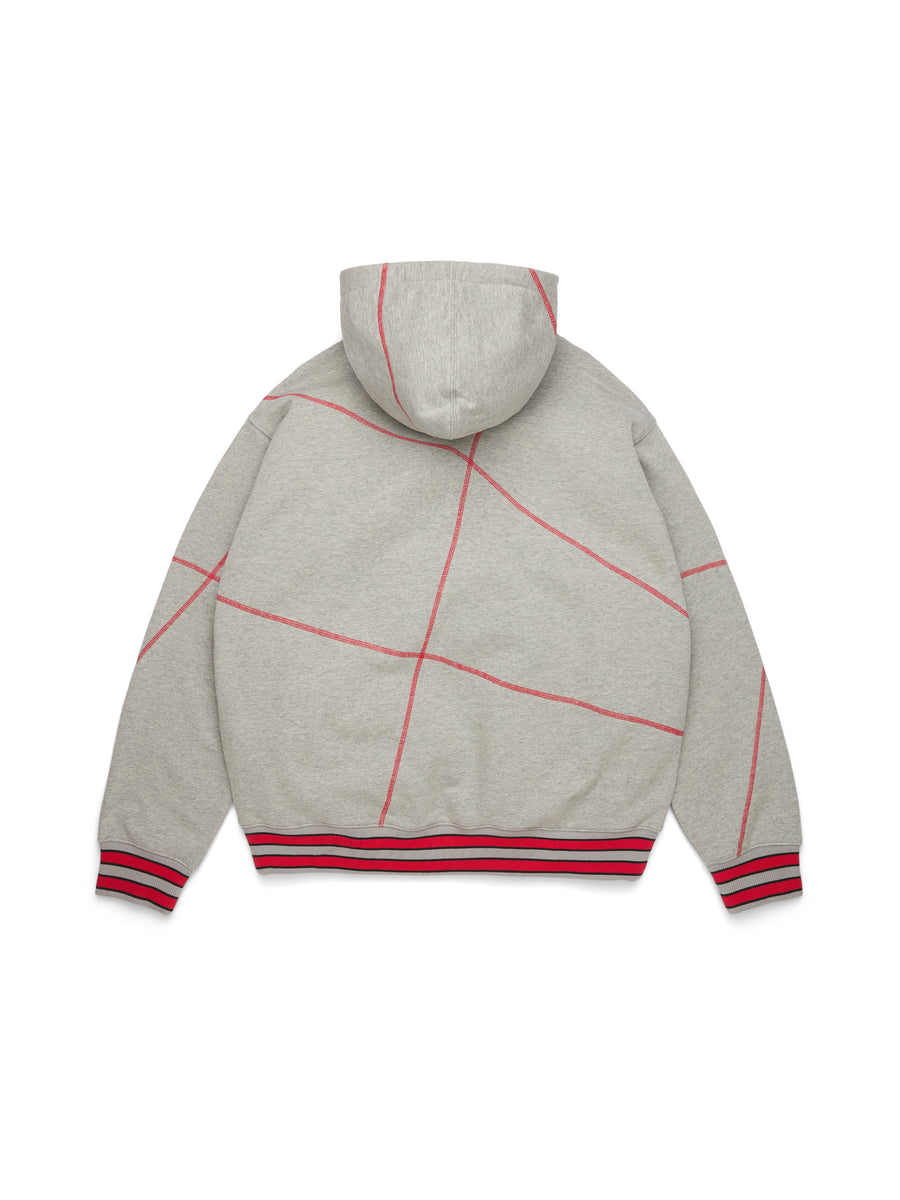 DT Virginia Overlock Stitch Hoodie Grey – DENIM TEARS