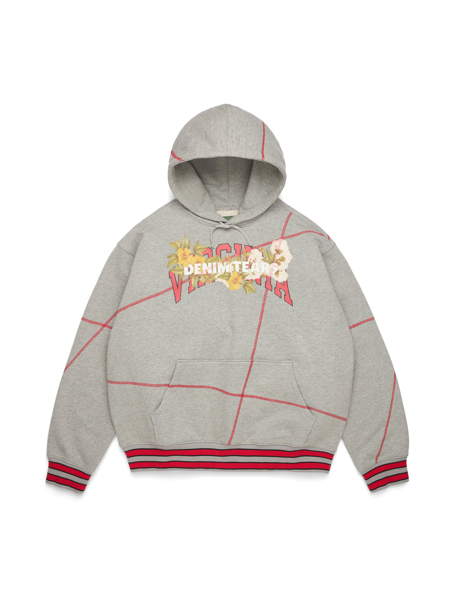 DT Virginia Overlock Stitch Hoodie Grey – DENIM TEARS