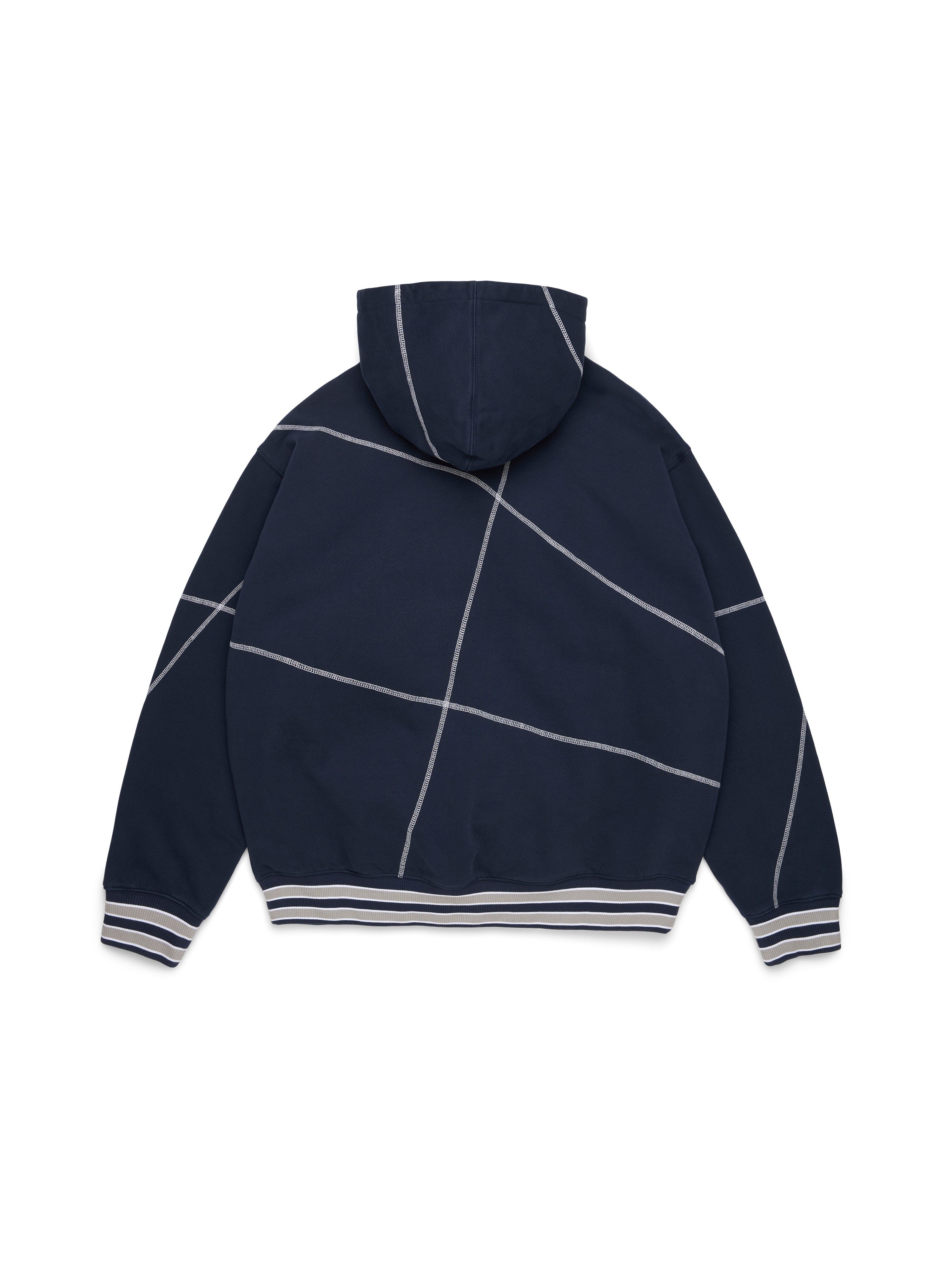 DT Virginia Overlock Stitch Hoodie Navy – DENIM TEARS DT Virginia Overlock Stitch Hoodie Navy – DENIM TEARS