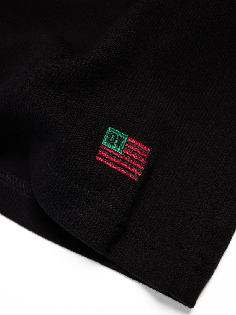 DT Flag 3-Pack Ribbed Tank Black