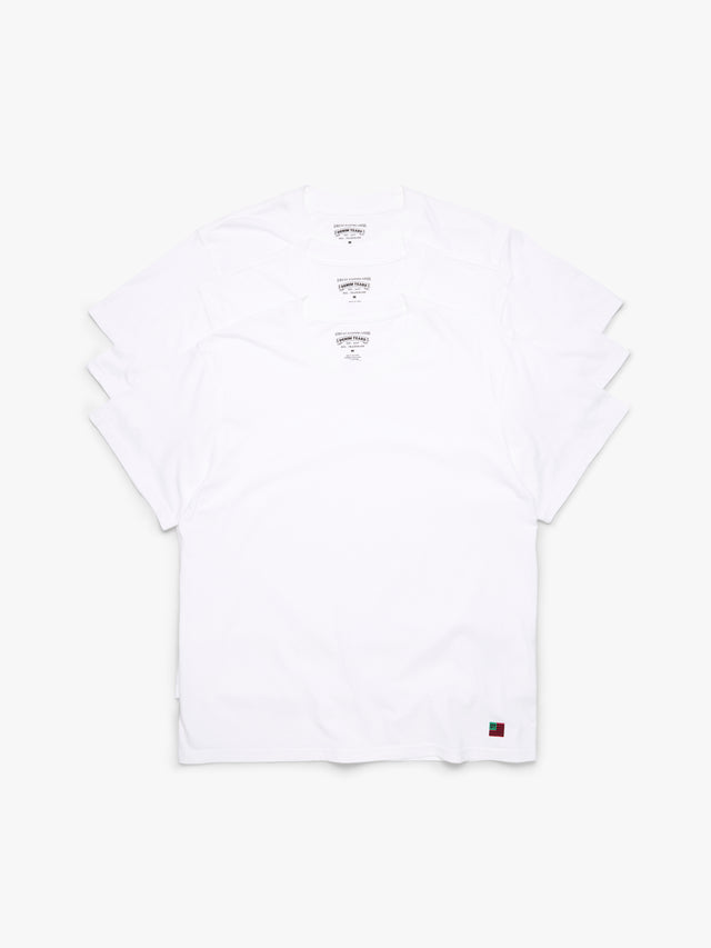 DT Flag 3-Pack Tee White