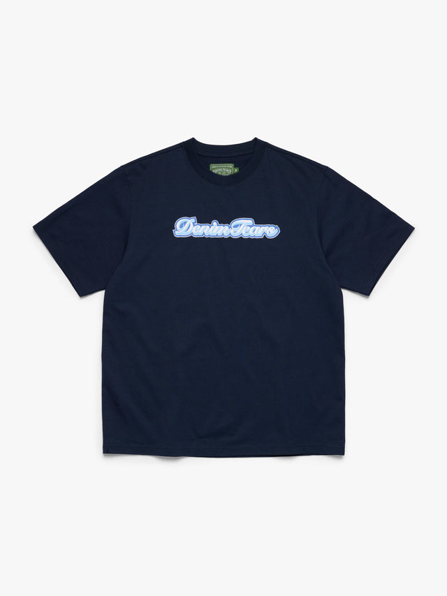 Hollis Font Tee Navy