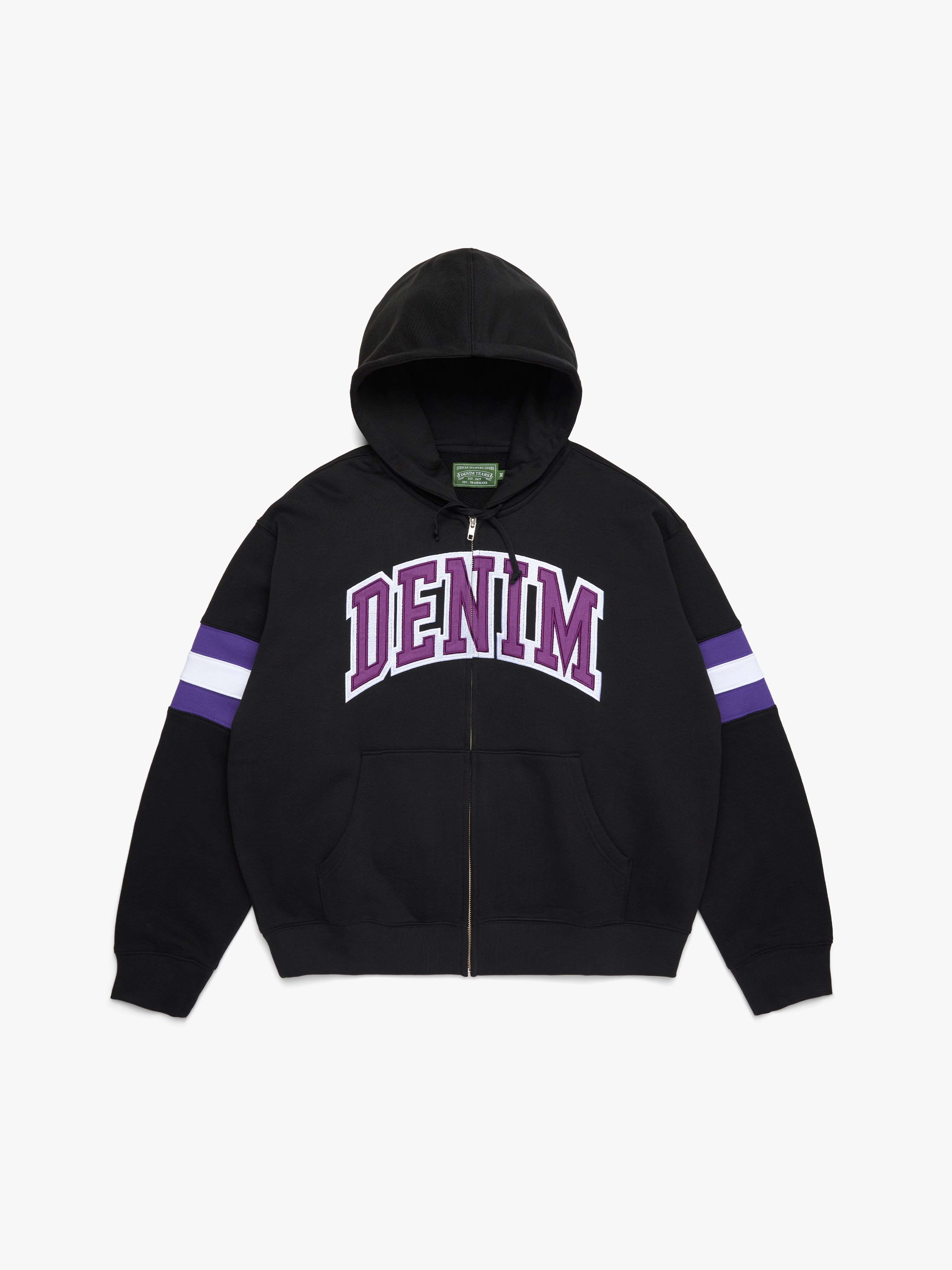 Mono Cotton Wreath Hoodie Black – DENIM TEARS