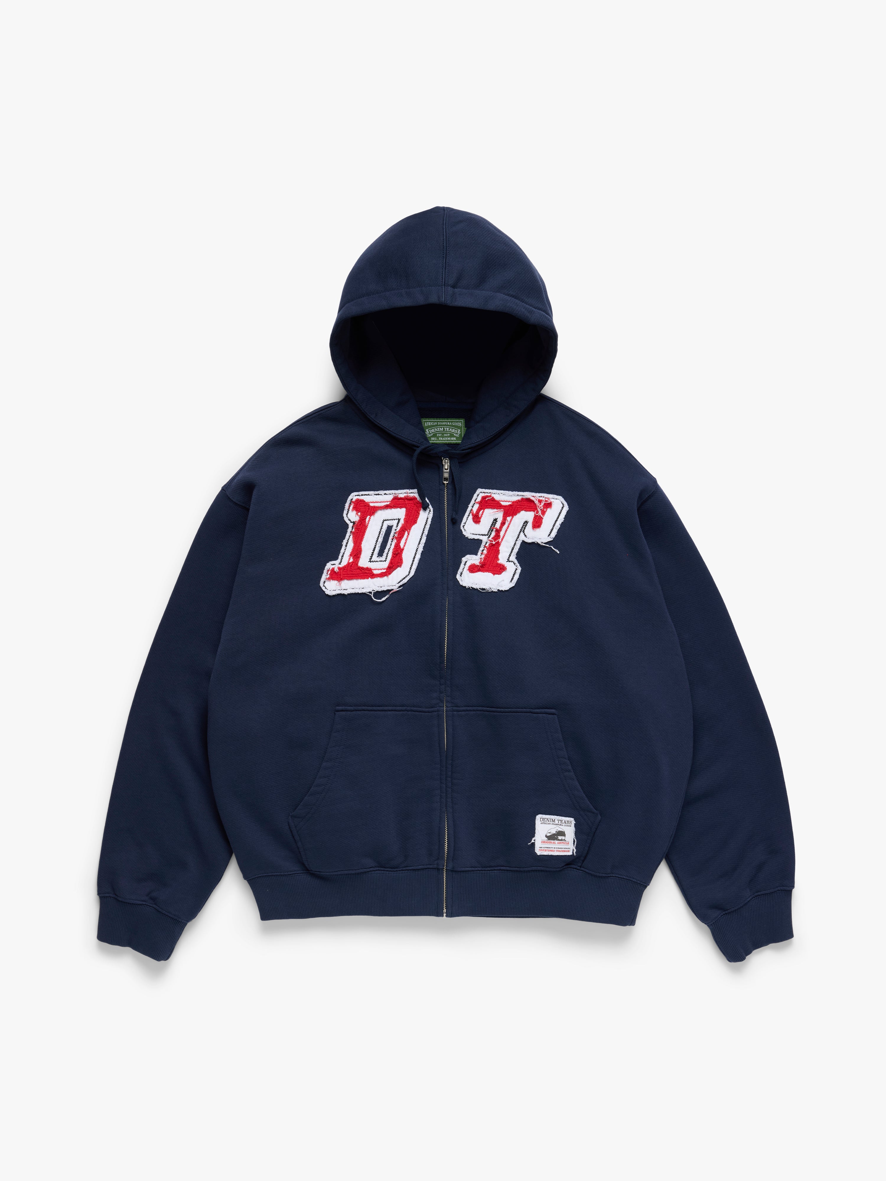 Mono Cotton Wreath Hoodie Black – DENIM TEARS