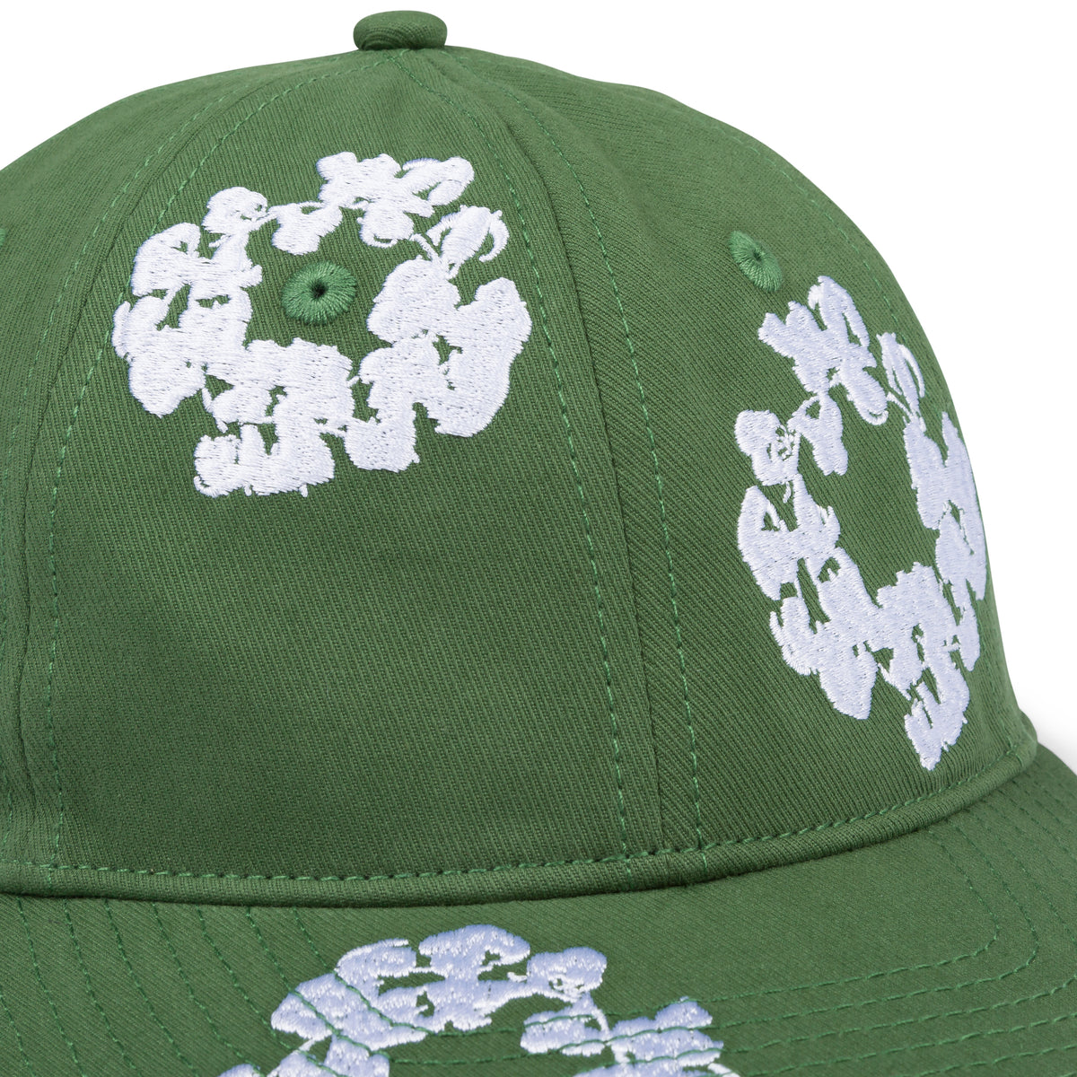 The Cotton Wreath Cap Green – DENIM TEARS