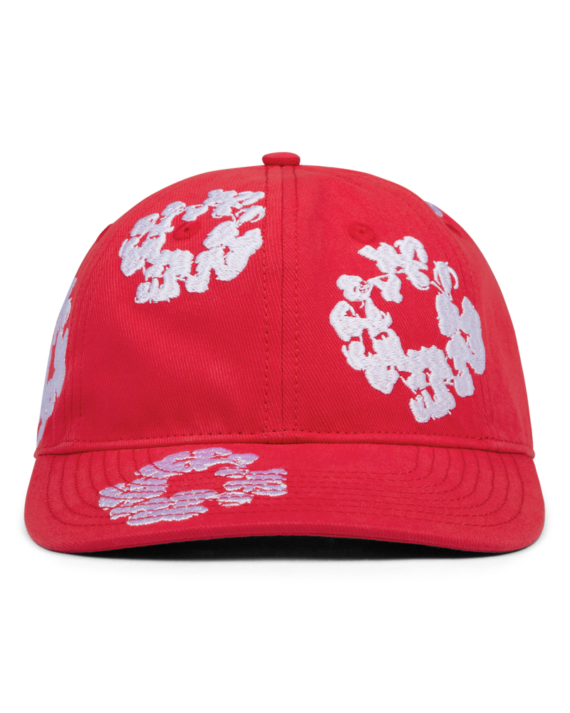 The Cotton Wreath Cap Red – DENIM TEARS The Cotton Wreath Cap Red – DENIM TEARS