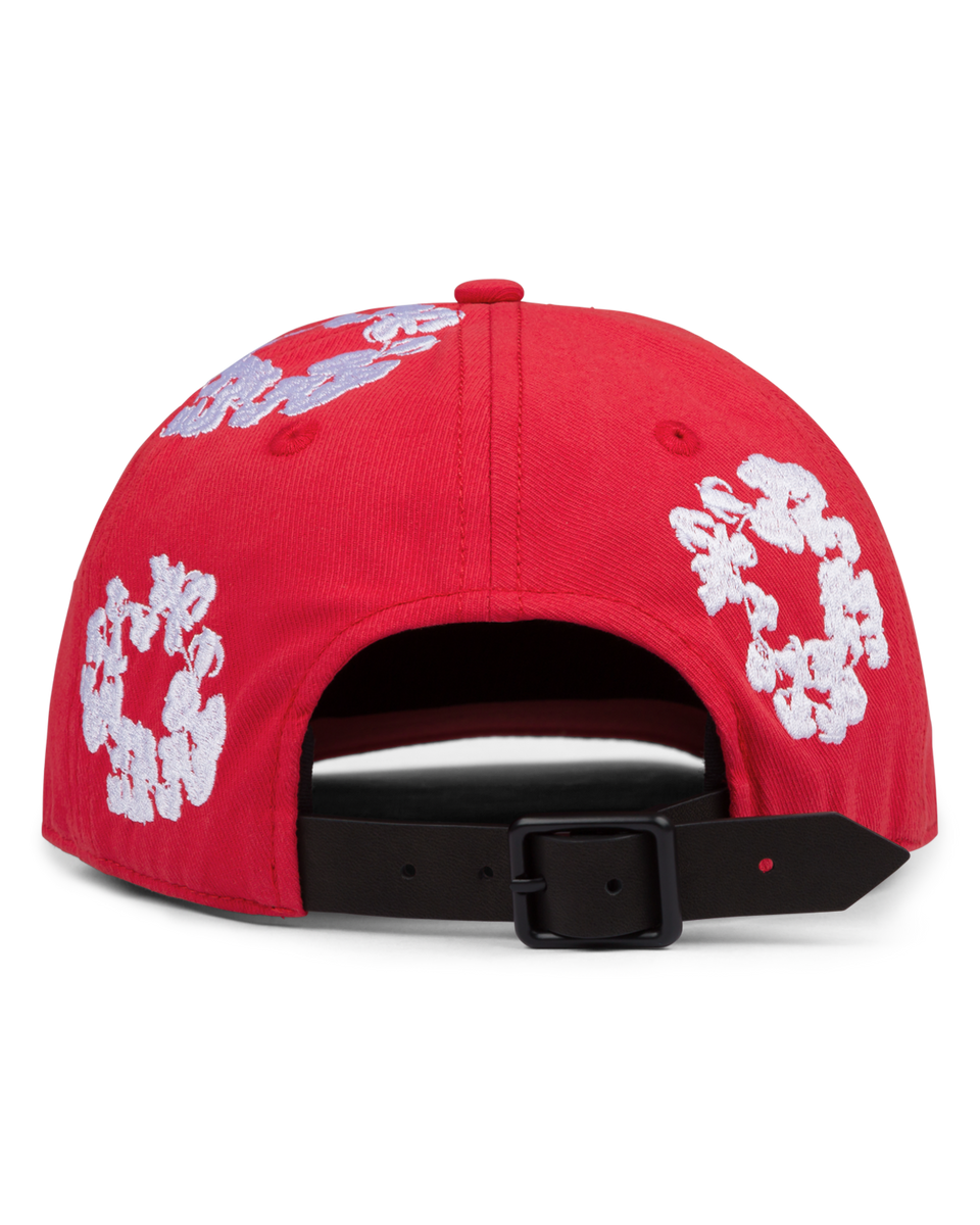 帽子 COTTON WREATH CAP The Cotton Wreath Cap Red – DENIM TEARS