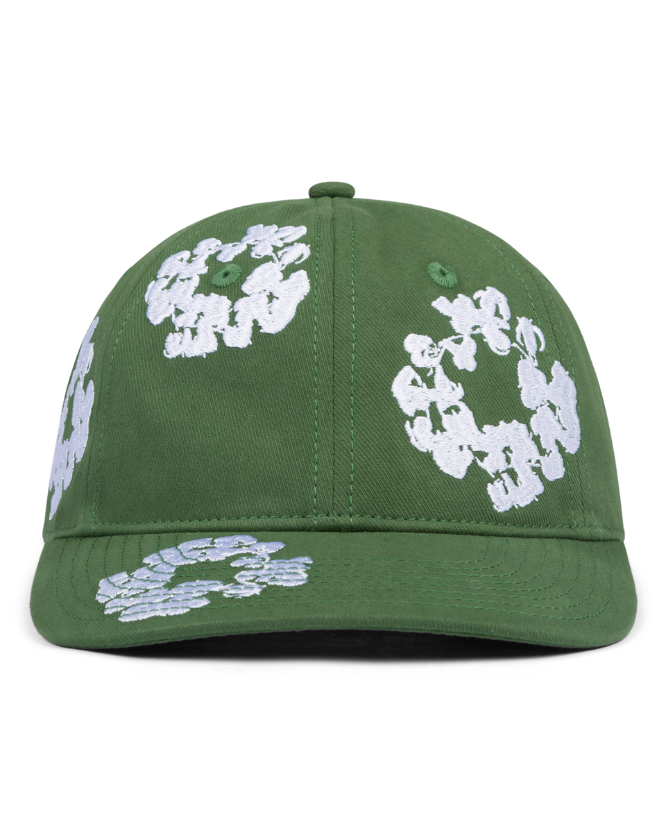 The Cotton Wreath Cap Green – DENIM TEARS