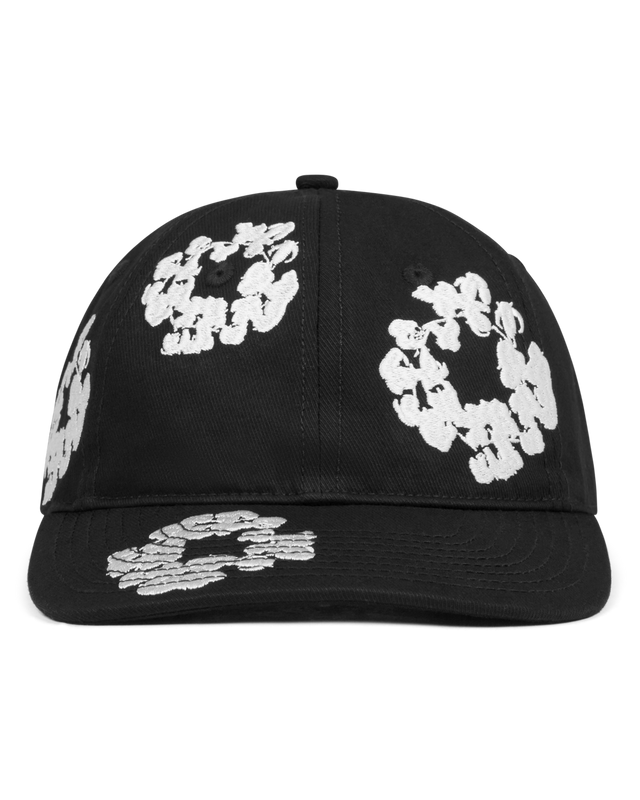 The Cotton Wreath Cap Black