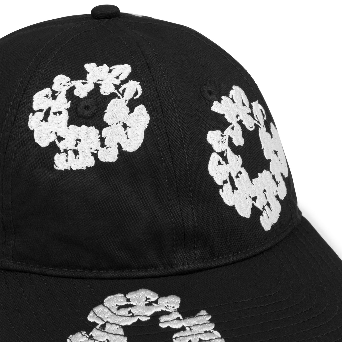 The Cotton Wreath Cap Black – DENIM TEARS