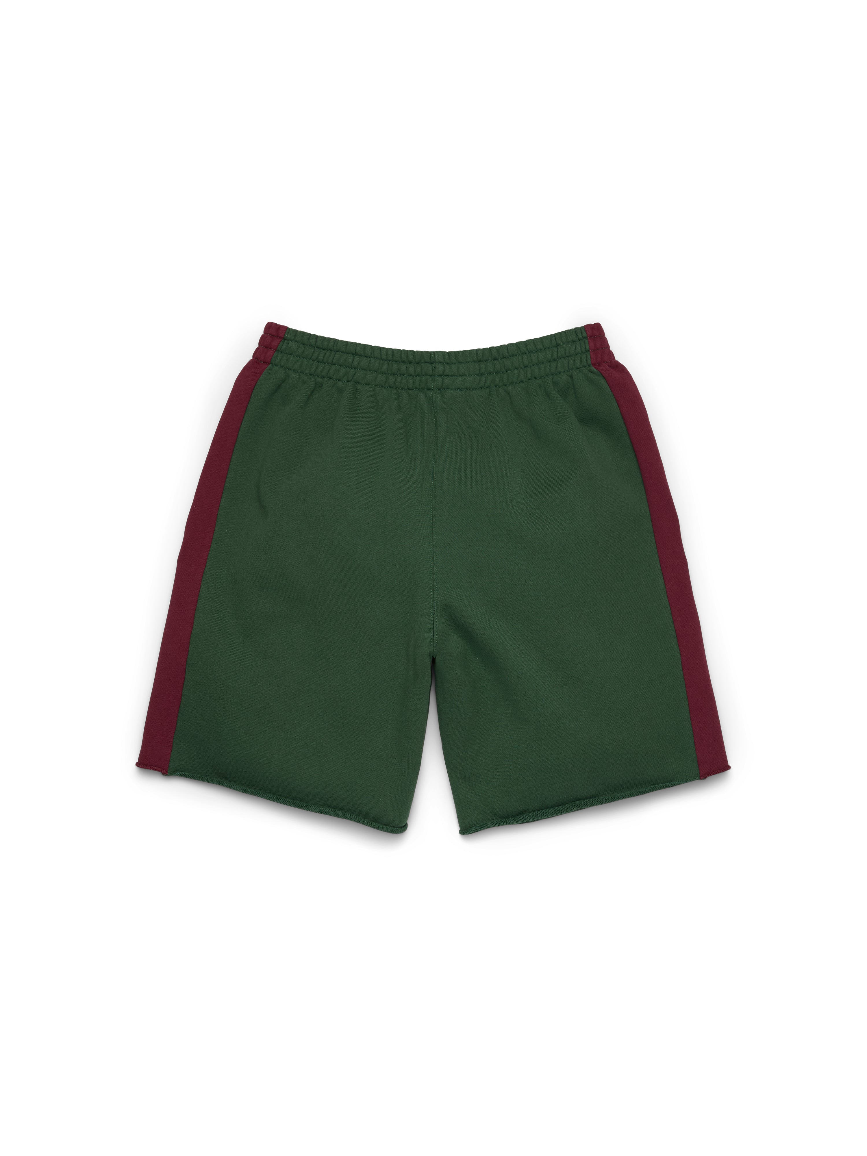 Denim U Paneled Sweatshort Green – DENIM TEARS
