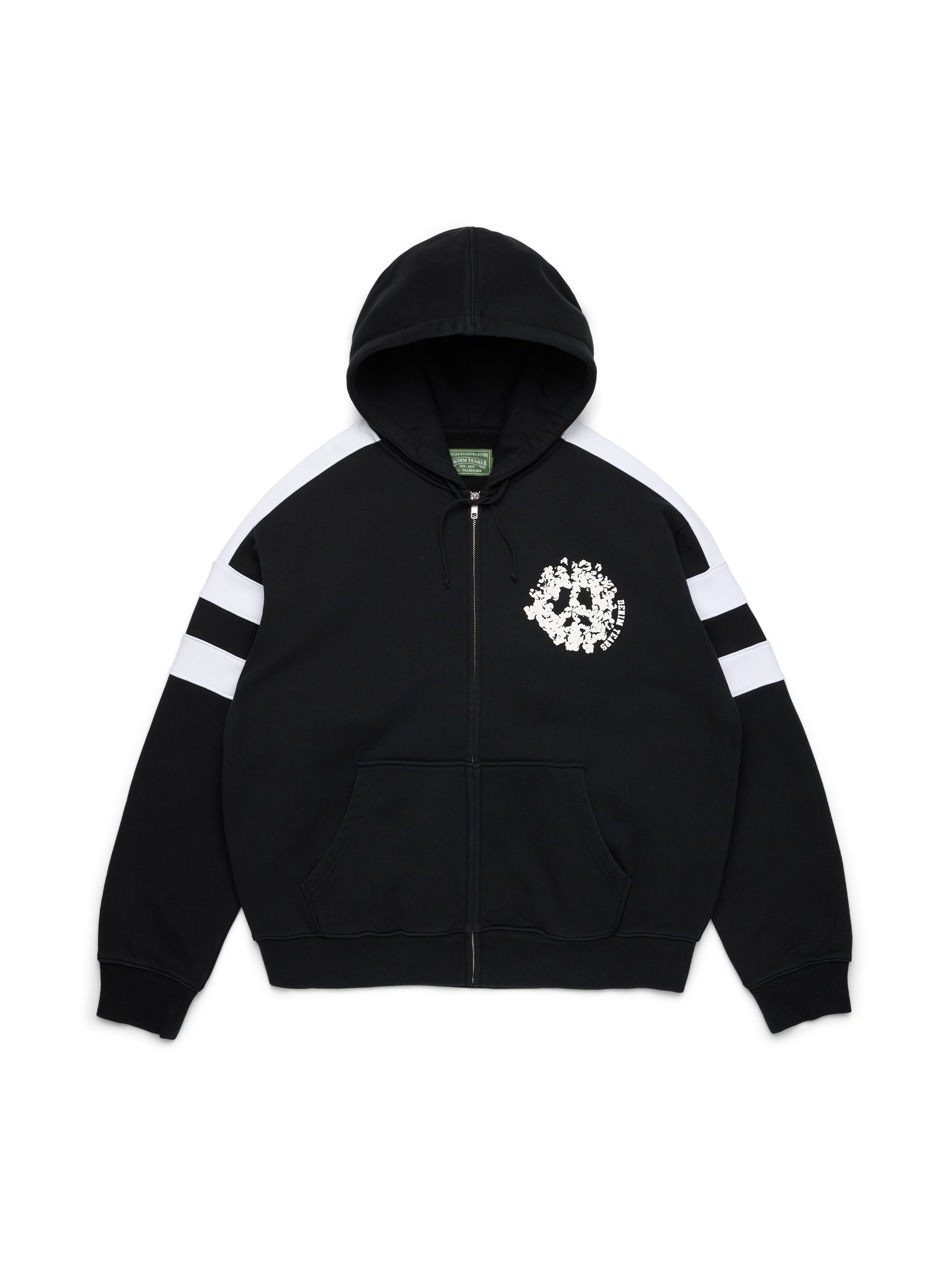 DENIMTEARS ブラック パーカー. M Denim Tears Cotton Wreath-print Hoodie | Black | FARFETCH AM