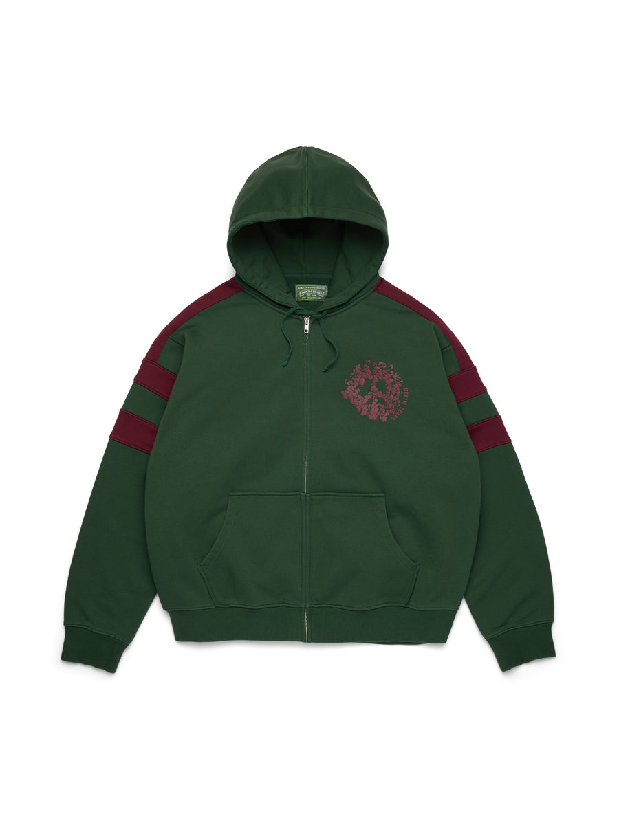 Ｔ*様 【完売品】Deaile Zip Hoodie 緑 ジップパーカーM DenimUPaneledZipHoodie-Green-