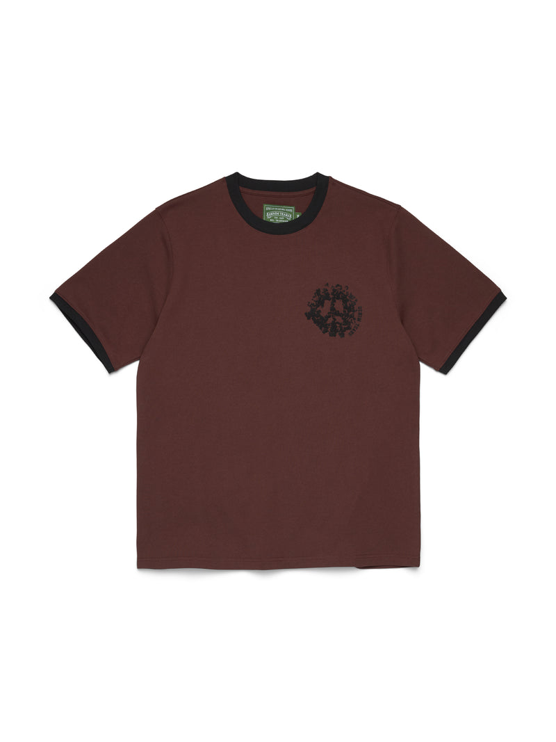 Denim U Ringer Tee Brown