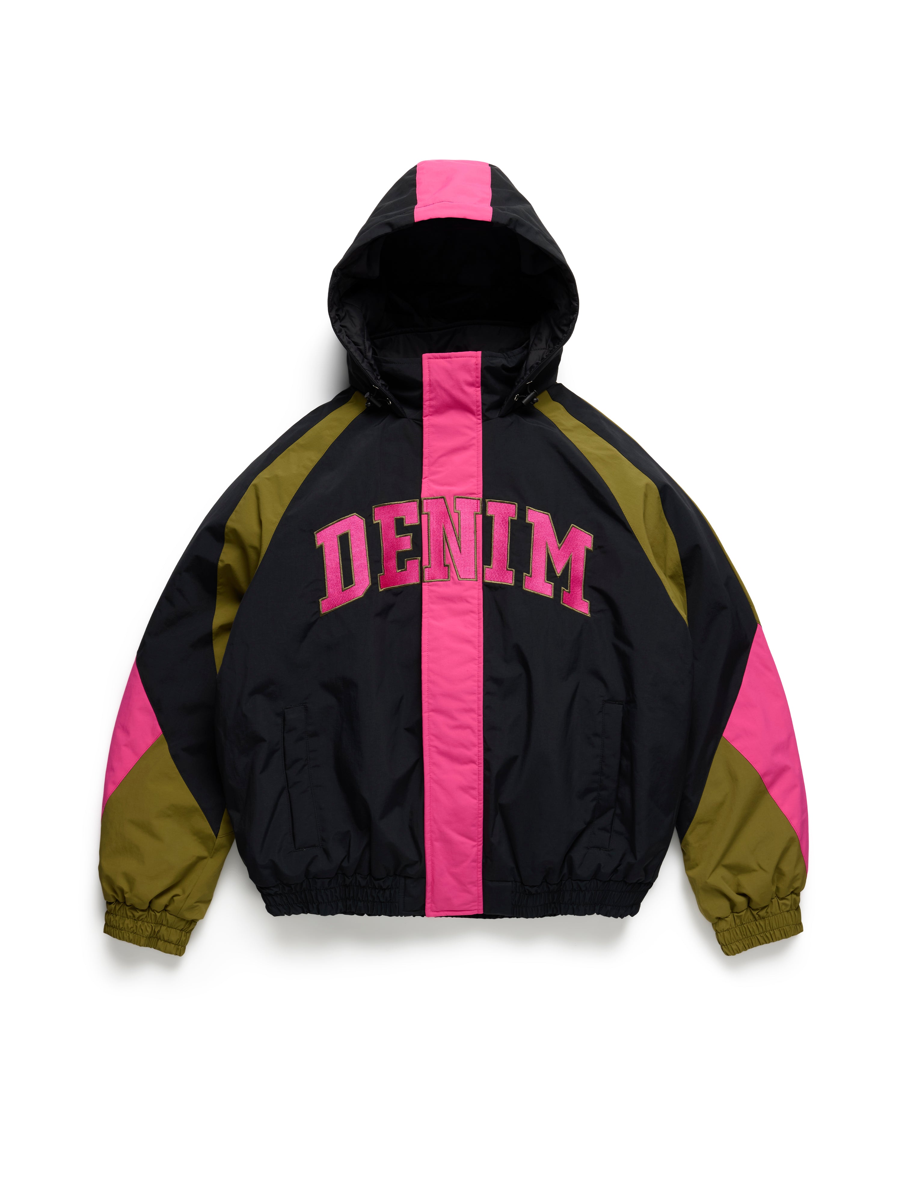 Stadium Jacket Black/Pink – DENIM TEARS
