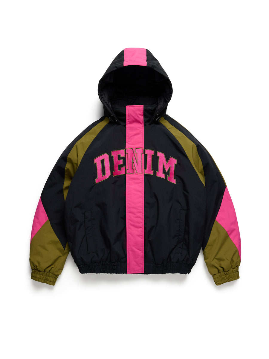 Stadium Jacket Black/Pink – DENIM TEARS