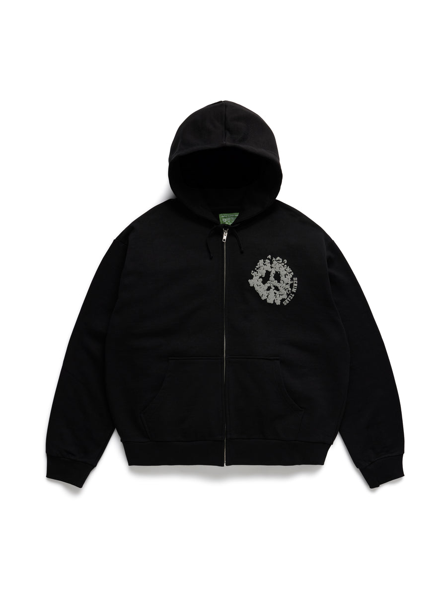正規品 Denim Tears Zip Hoodie Black L Denim U Zip Hoodie Black – DENIM TEARS