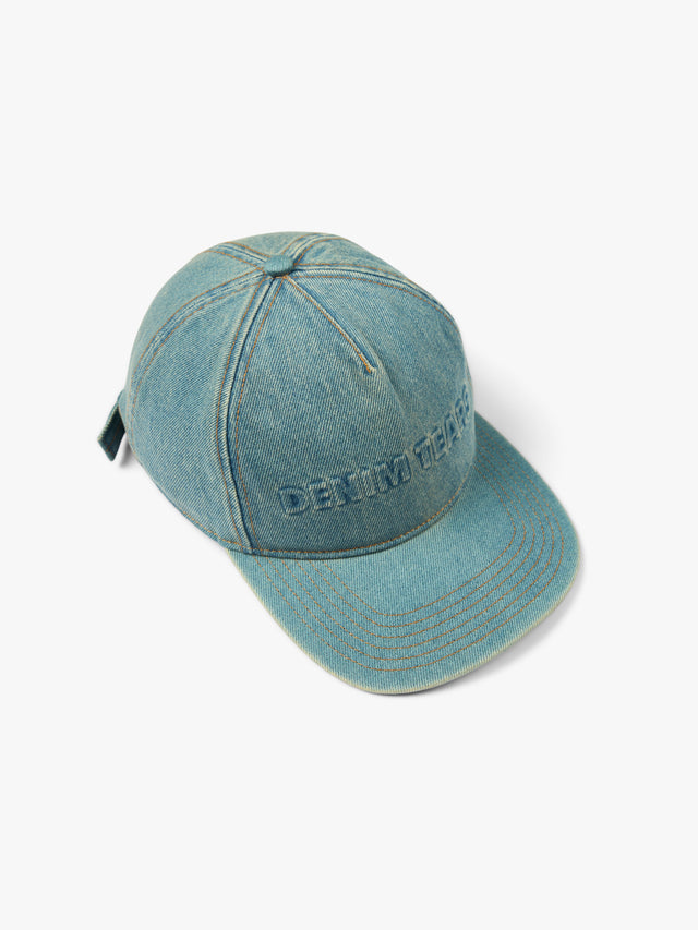 Embossed Denim Cap