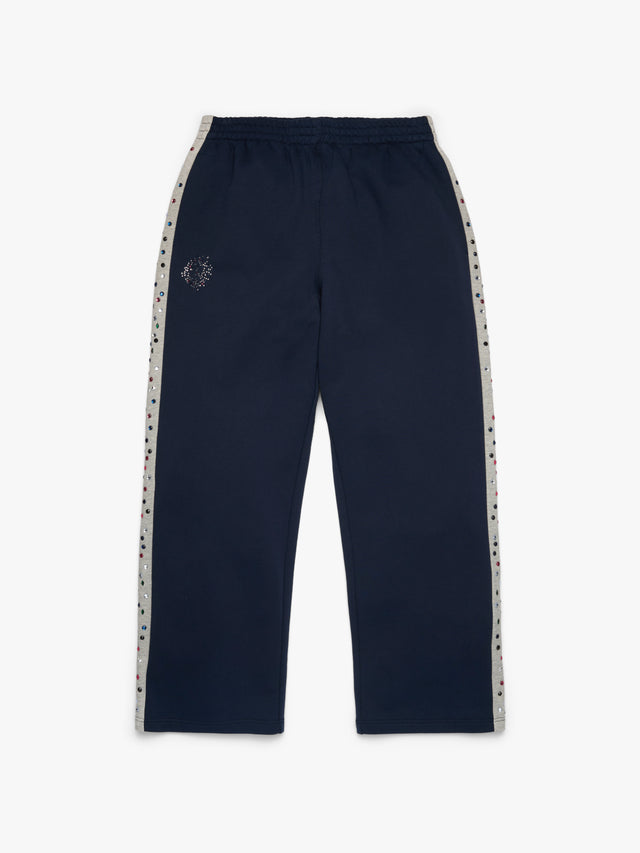 Denim U Rhinestone Sweatpant Navy