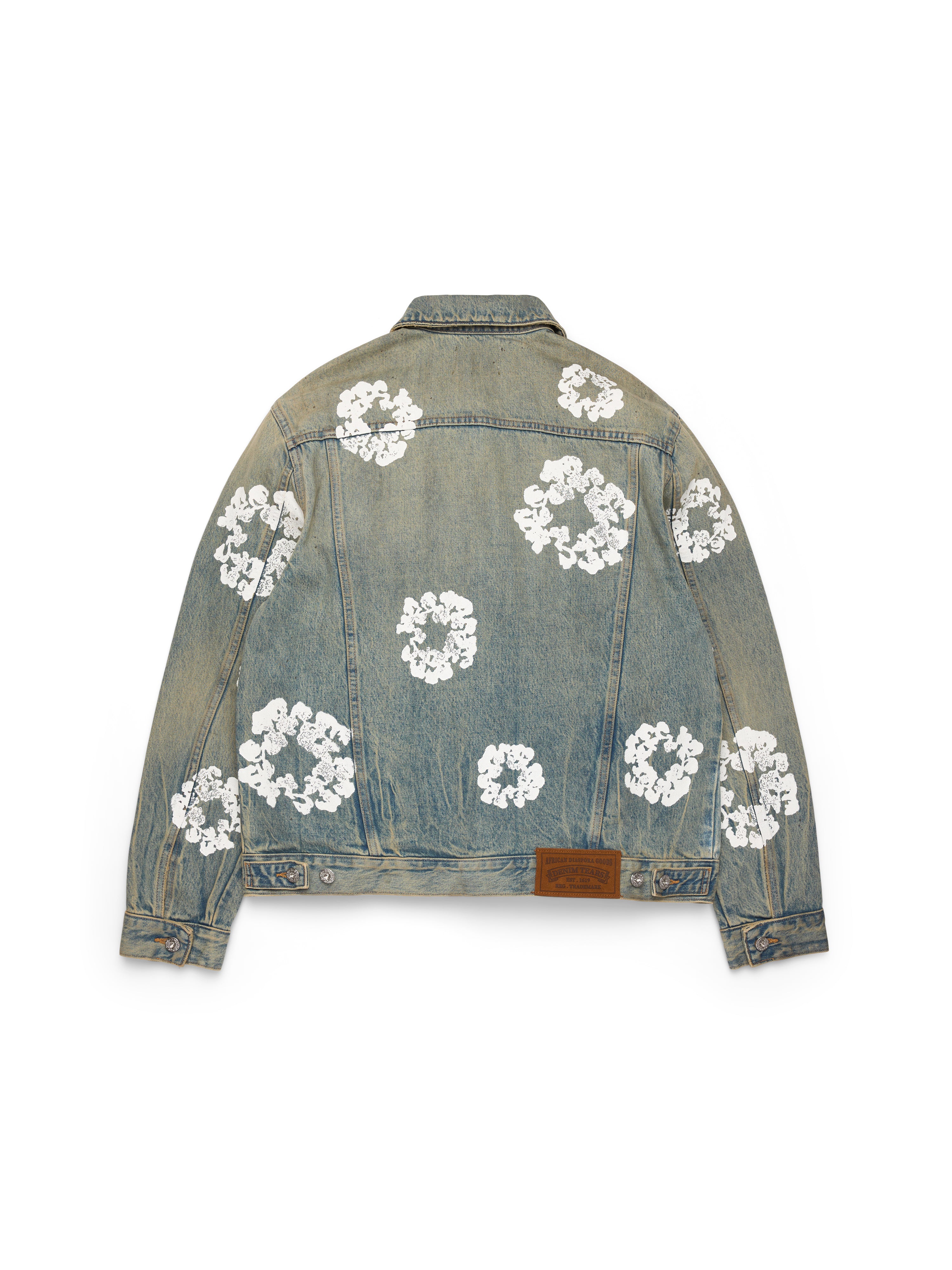 Cotton Wreath Denim Jacket Dirty Wash – DENIM TEARS