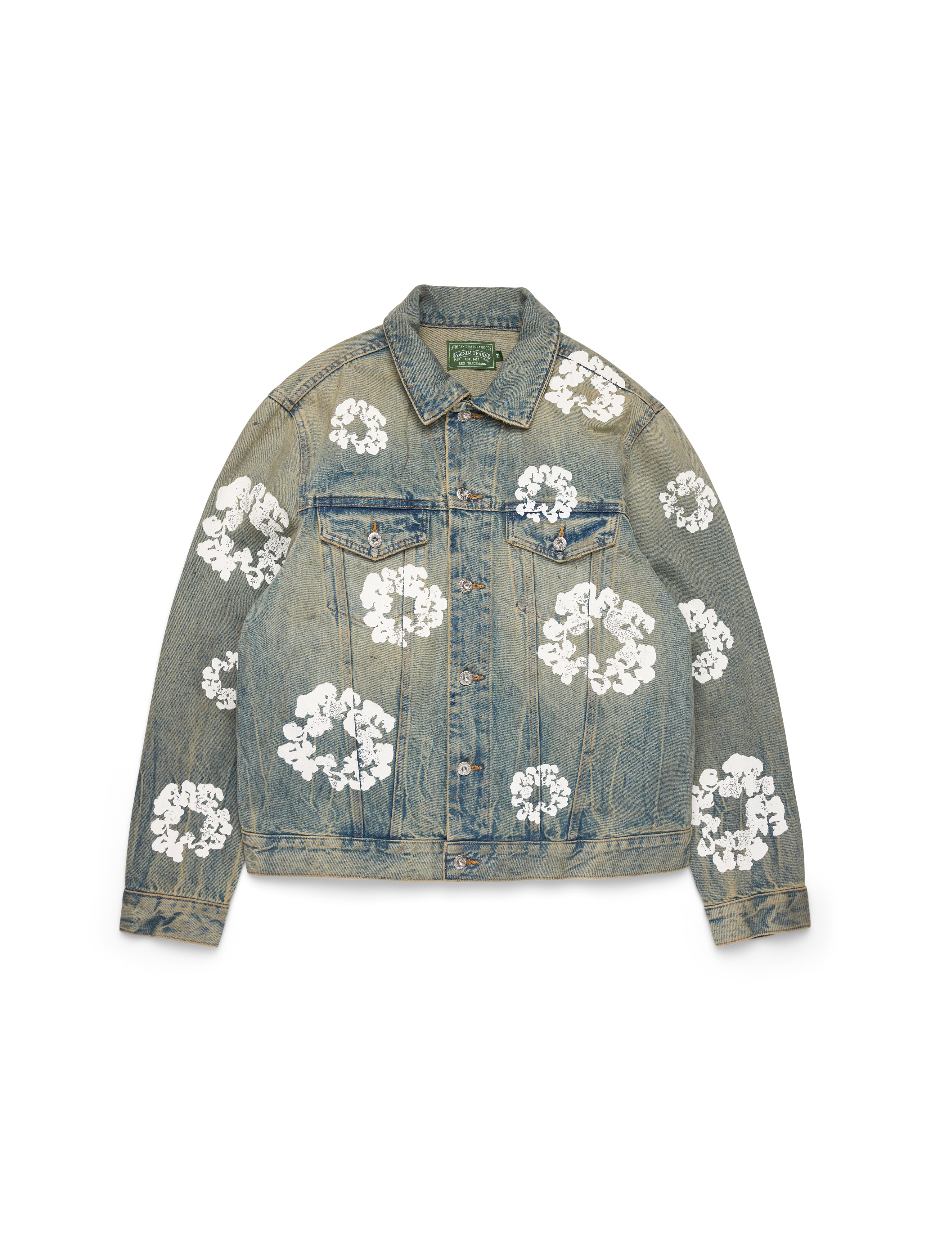 Cotton Wreath Denim Jacket Light Wash – DENIM TEARS