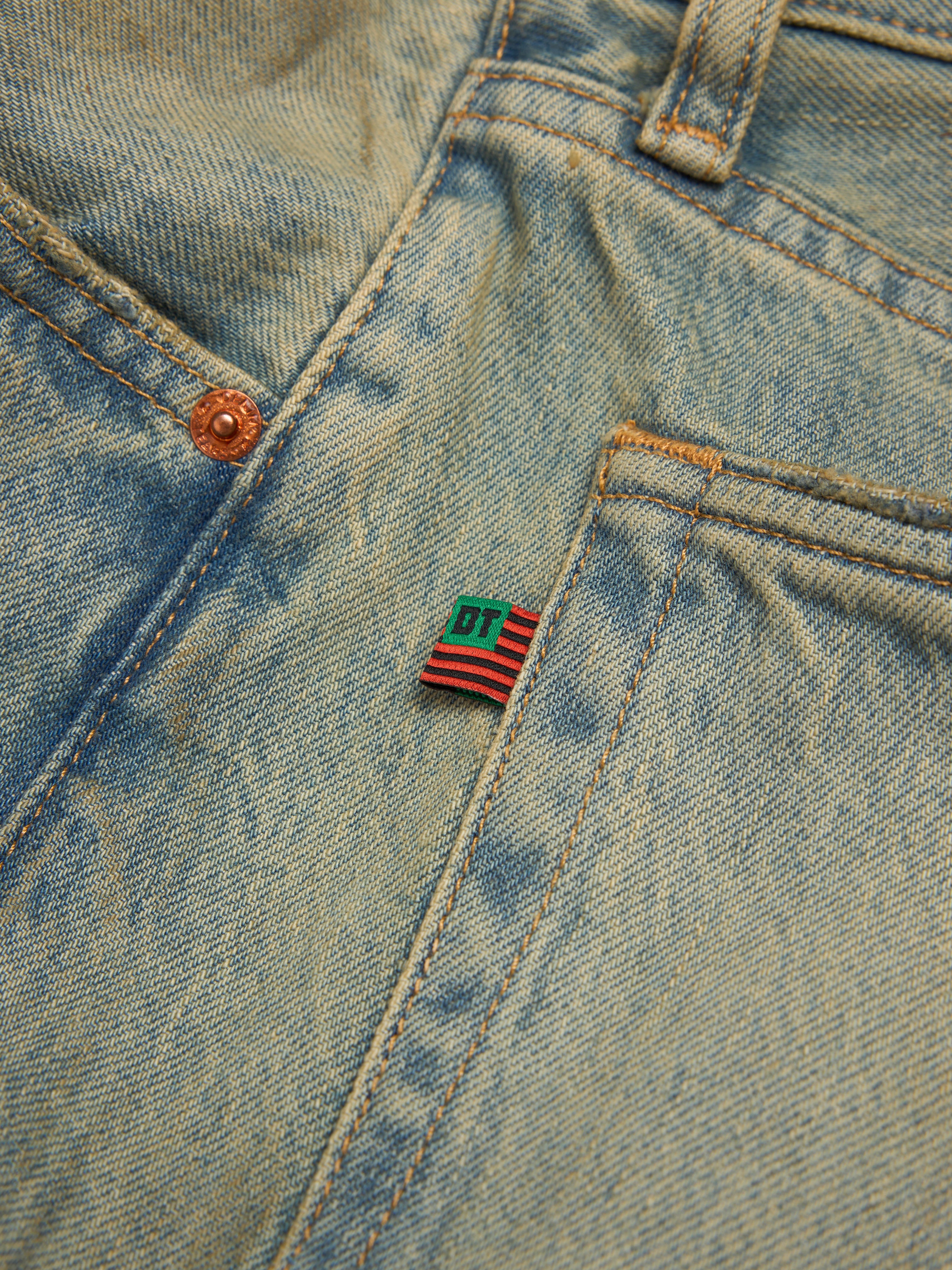 Straight Denim Pant Dirty Wash – DENIM TEARS