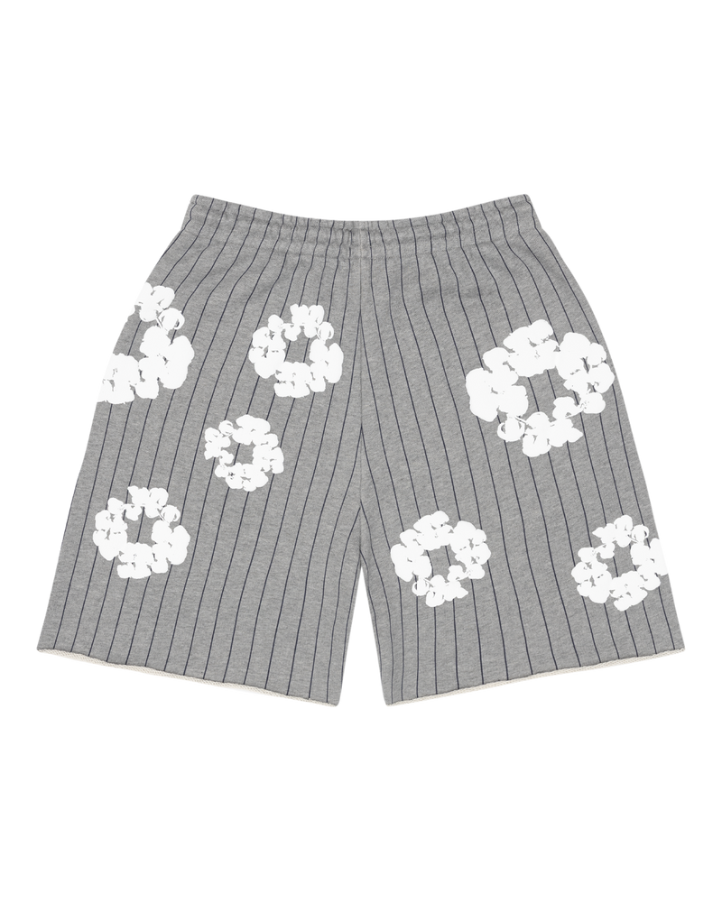 Pinstripe Wreath Sweatshorts Grey