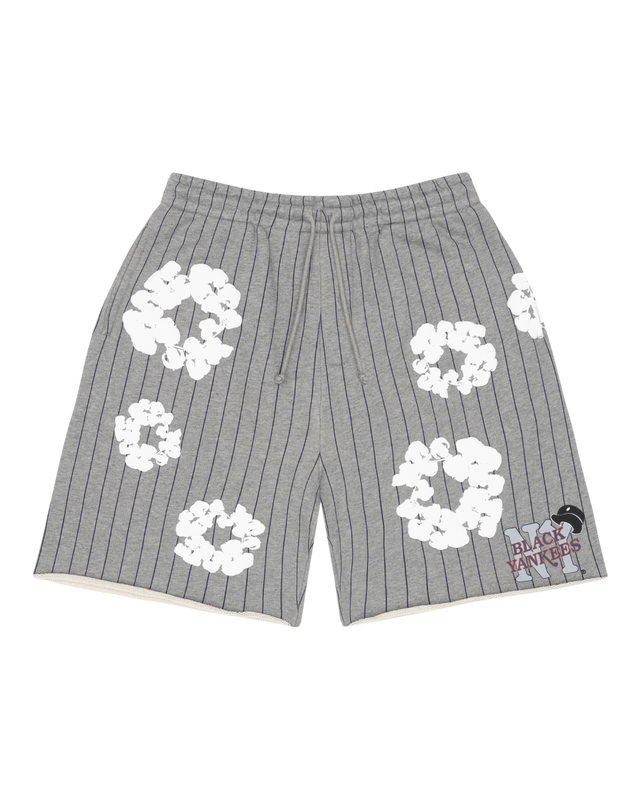Pinstripe Wreath Sweatshorts Grey